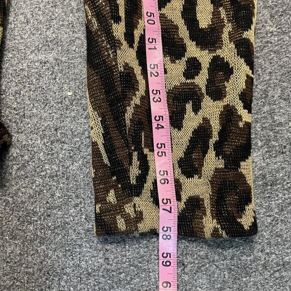 Vintage Leigh Karnitz For Periphery Animal Print Knit Jumpsuit S - Picture 5 of 5